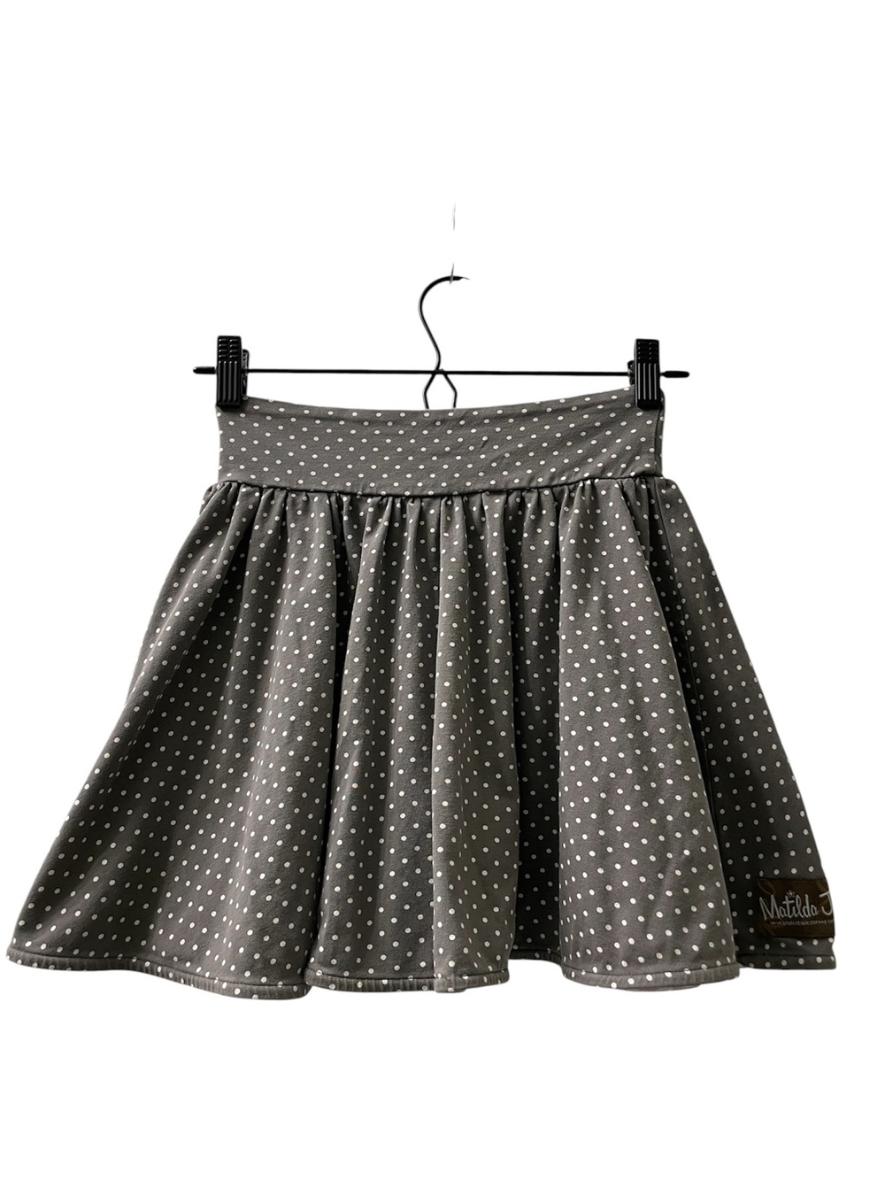 Matilda Jane Grey Polka Dot Hello Lovely Dozens Of Dots Skirt